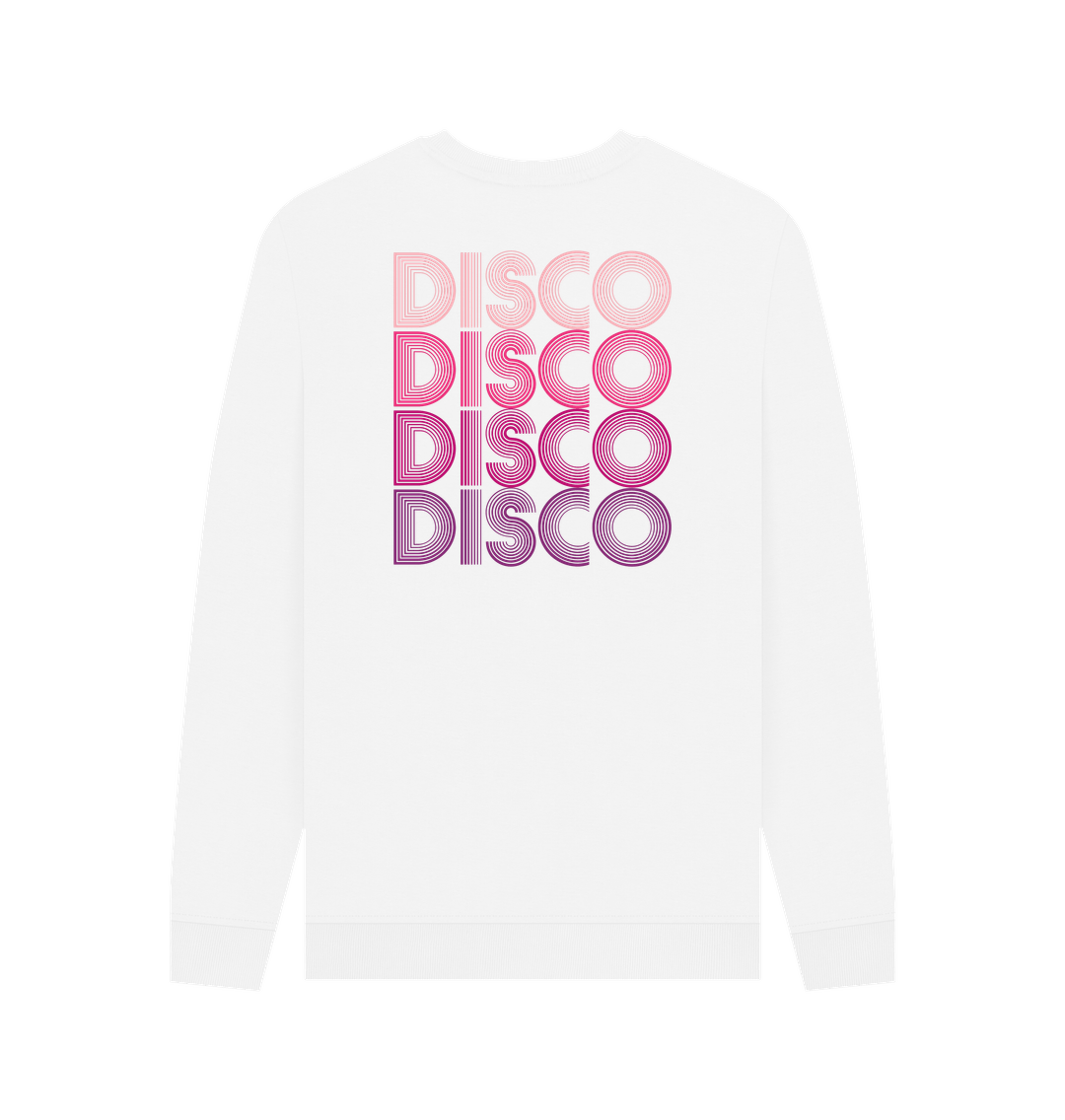 Disco Lipstick Sweatshirt on White