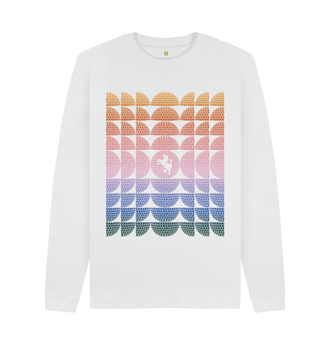 White Mirror Ball Sweatshirt