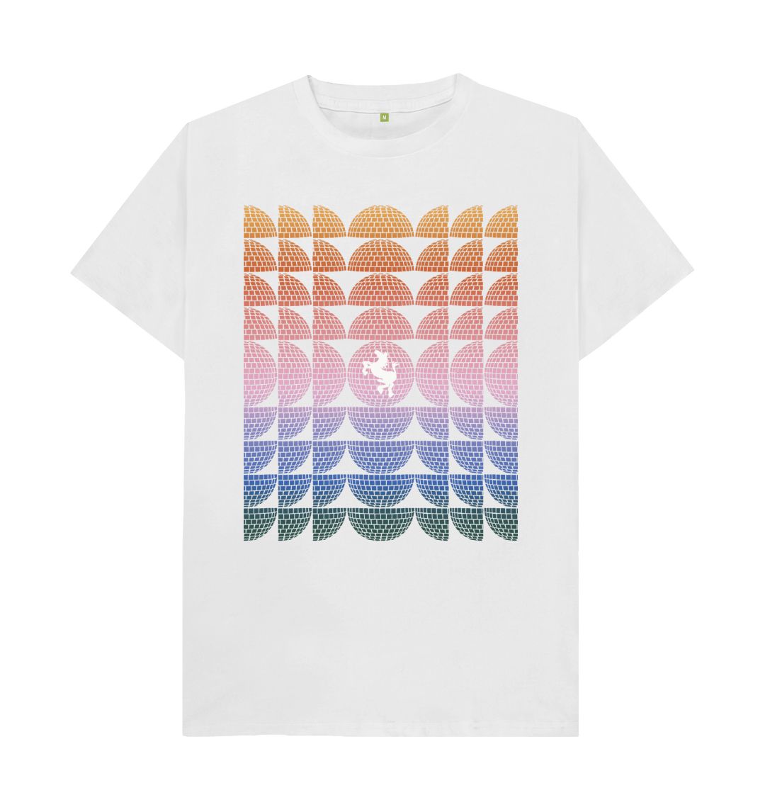 White Mirror Ball T-Shirt - White