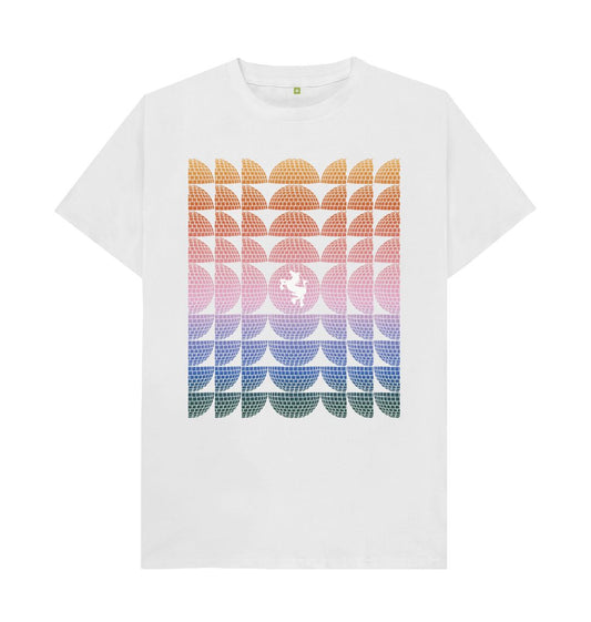White Mirror Ball T-Shirt - White