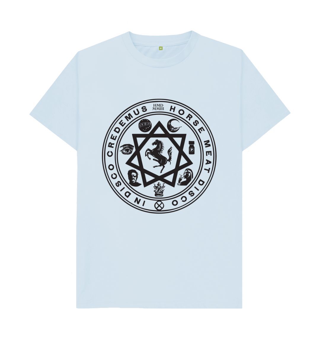 Sky Blue Septogram T-Shirt - Black Print