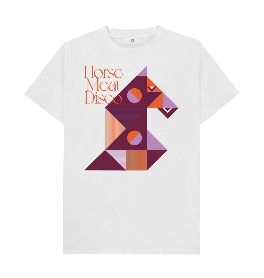 White Geo Horse T Shirt - White