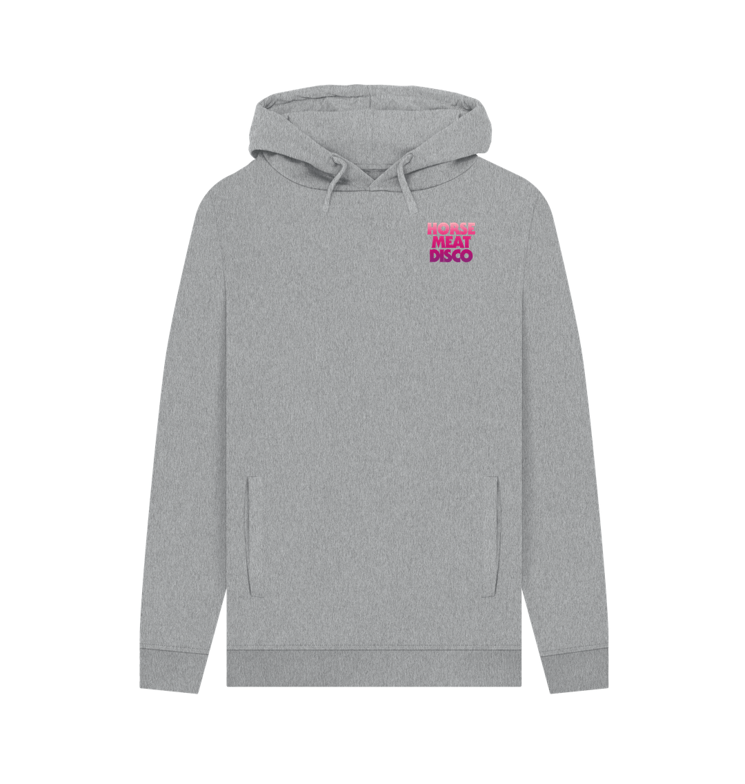 Light Heather Classic Logo Lipstick Ombre Hoody on Grey