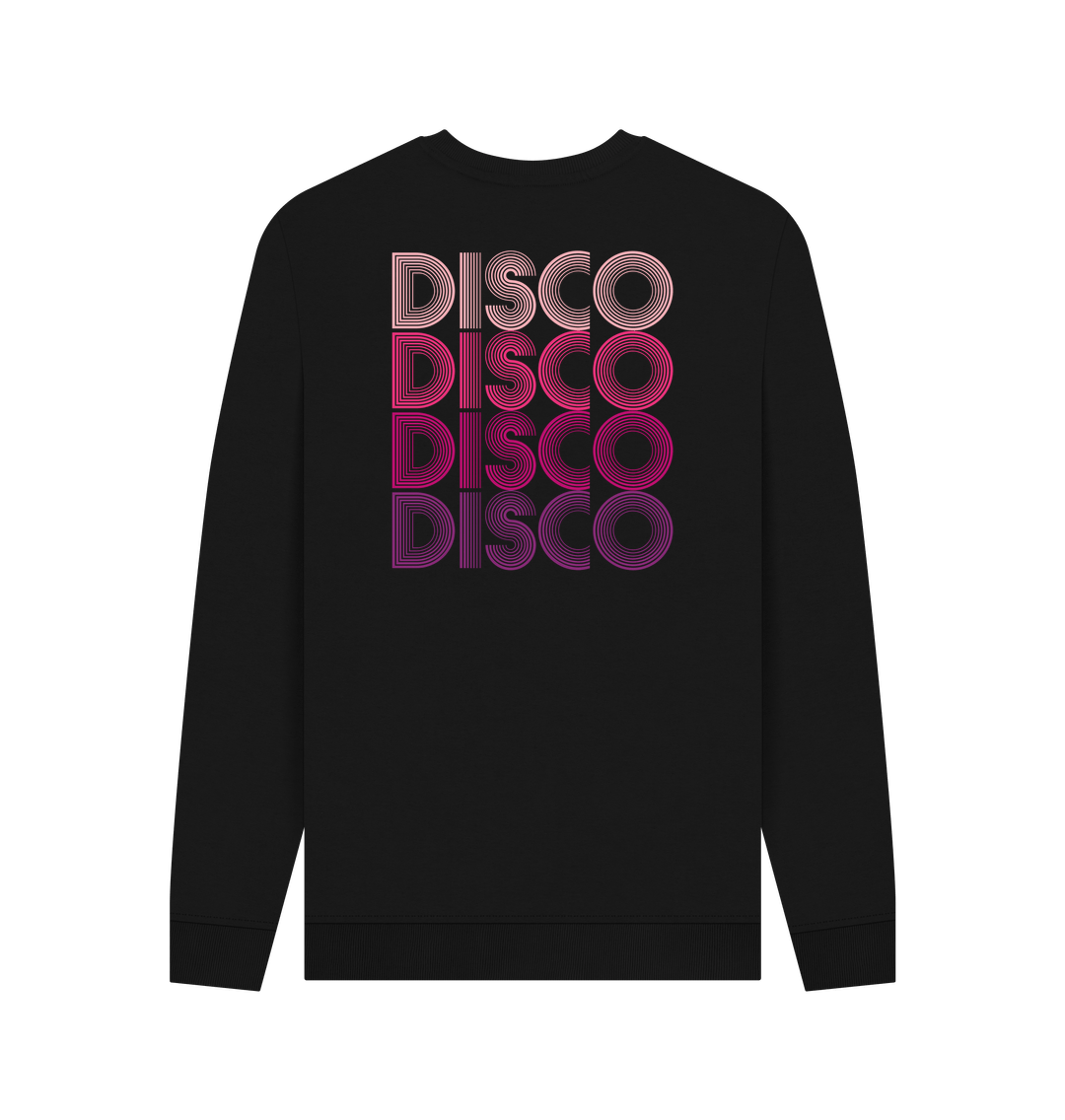 Disco Lipstick Sweatshirt on Black