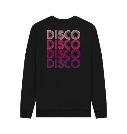 Disco Lipstick Sweatshirt on Black