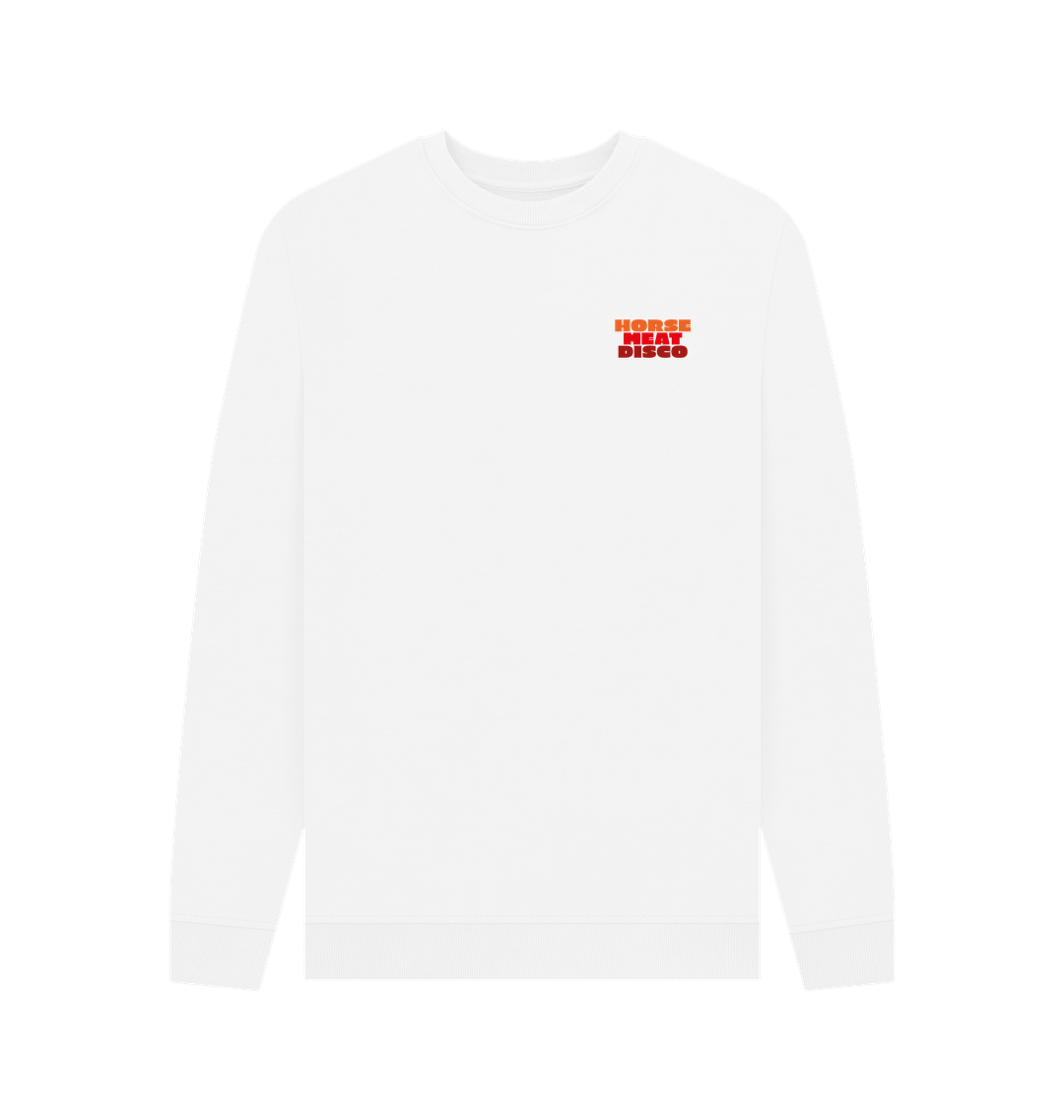 White Disco Disco Fade Sweatshirt on Black