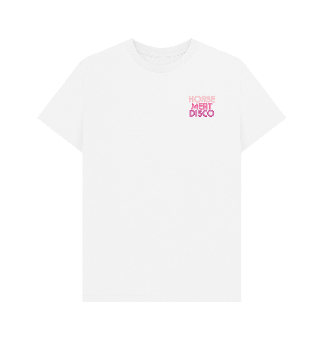 White Disco Lipstick T-Shirt on Black