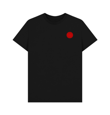 Black Mirror Ball Logo T-Shirt on Black