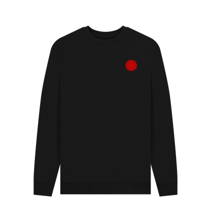 Black Mirror Ball Logo Sweatshirt on White