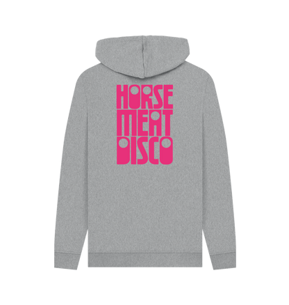 4 Horses Etch Hoody - Pink Print on Grey