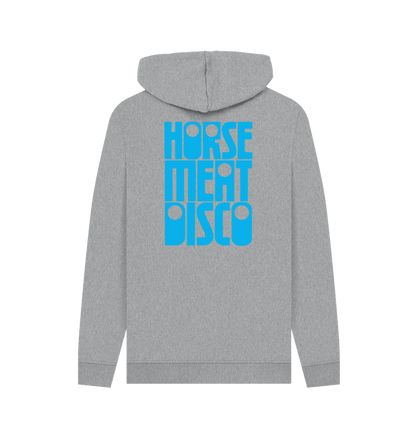 4 Horses Etch Hoody - Turquoise Print on Grey