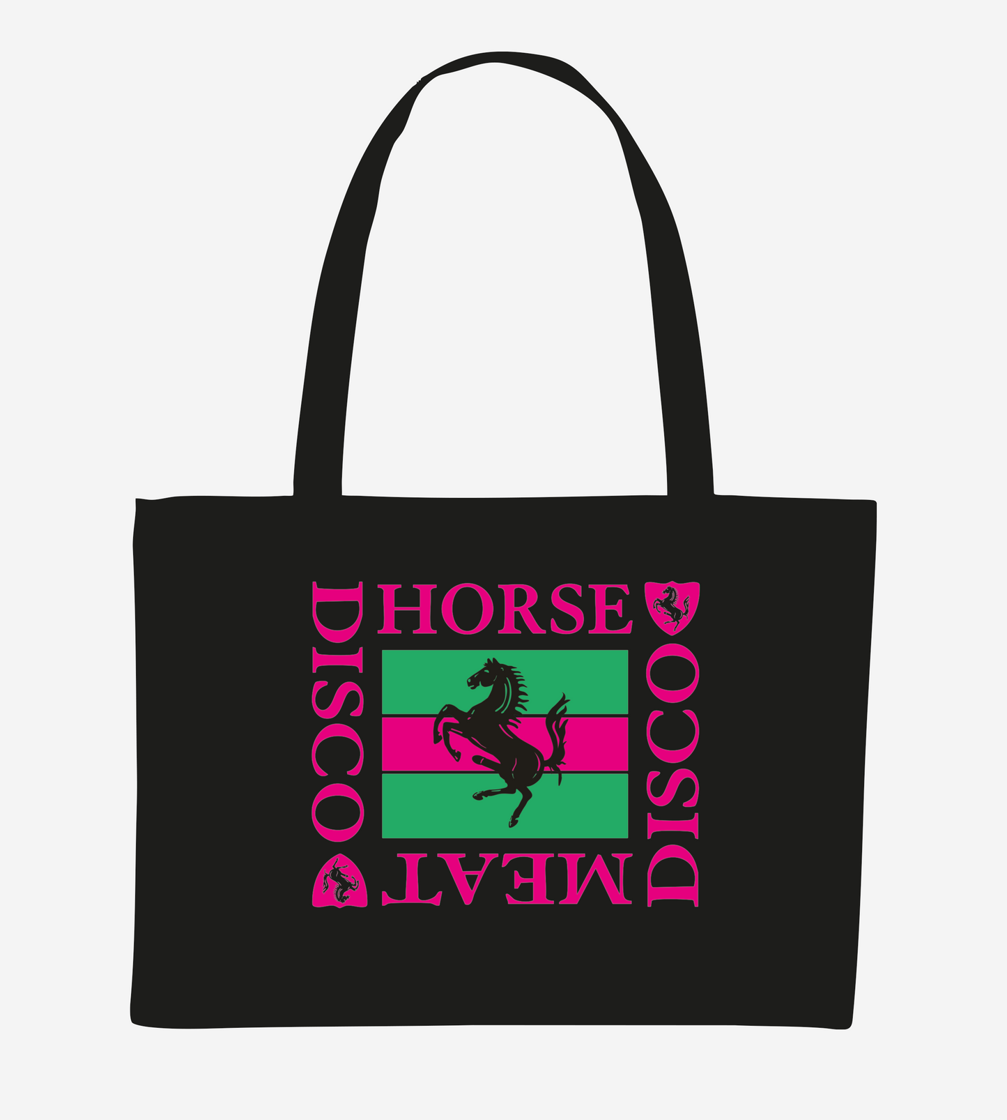 Horse Meat Disco Shopper Black - Pink / Green