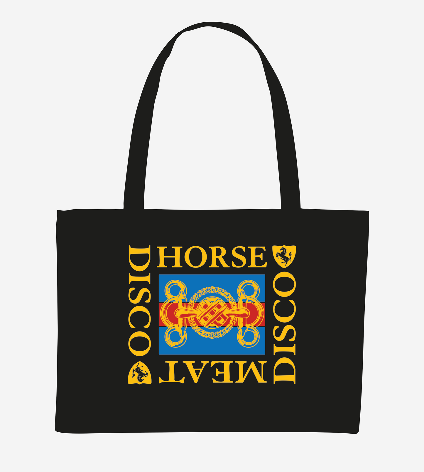 Horse Meat Disco Snaffle Shopper Black - Red / Blue / Yellow