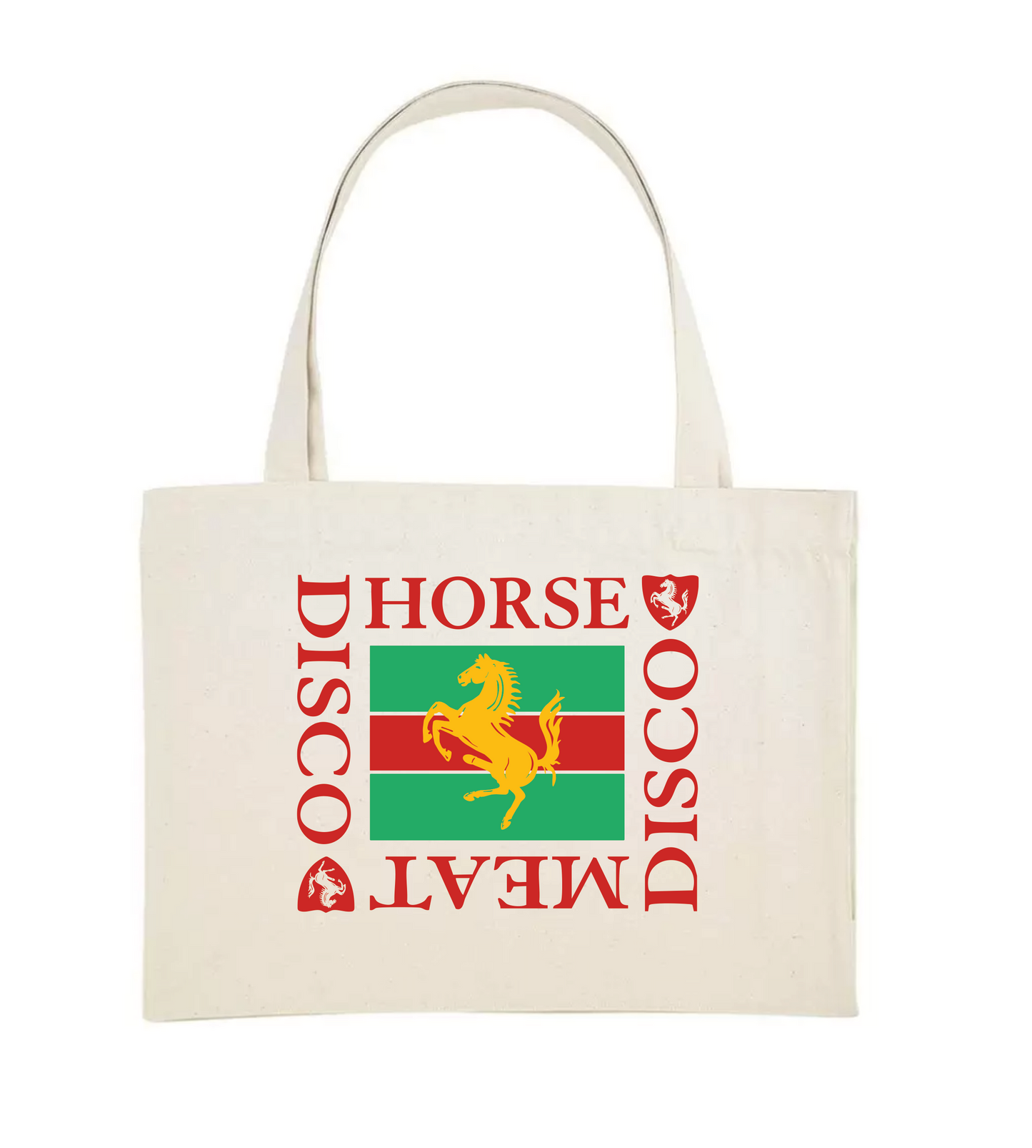 Horse Meat Disco Shopper White - Red / Green / Yellow