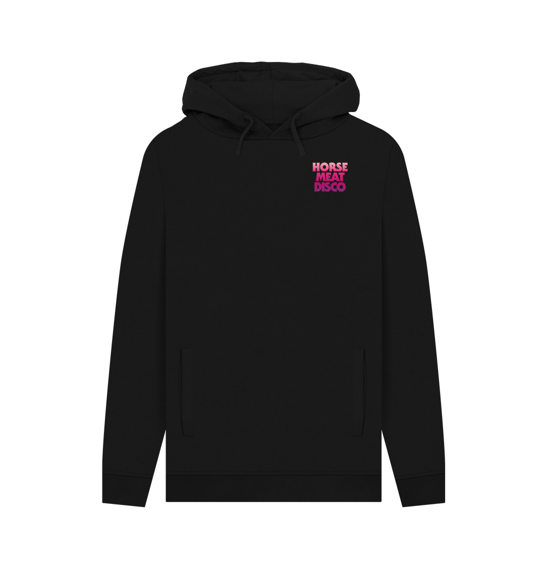 Black Classic Logo Lipstick Ombre Hoody on Grey