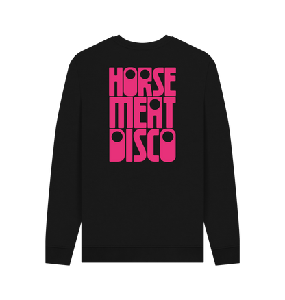 4 Horses Etch Sweatshirt - Pink Print on White