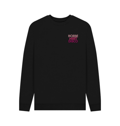 Black Disco Lipstick Sweatshirt on Black