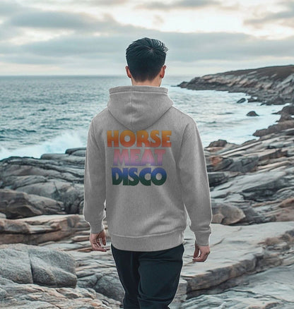 Classic Rainbow Ombre Hoody on Grey