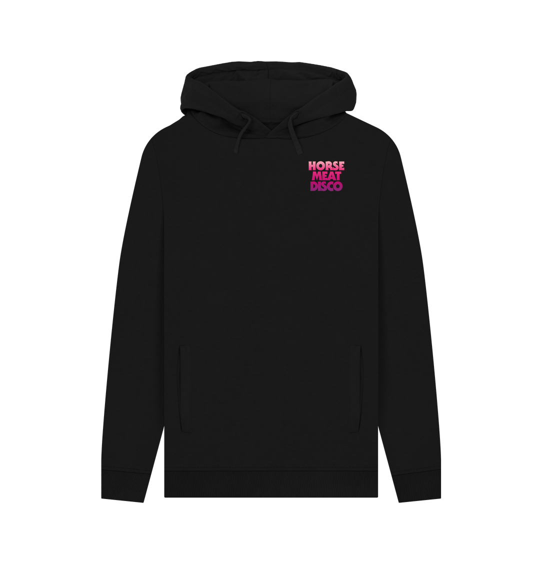 Black Classic Logo Lipstick Ombre Hoody on Black