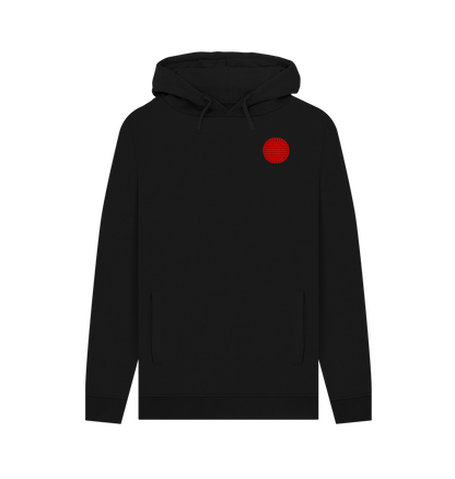 Black Mirror Ball Logo Hoody on Grey