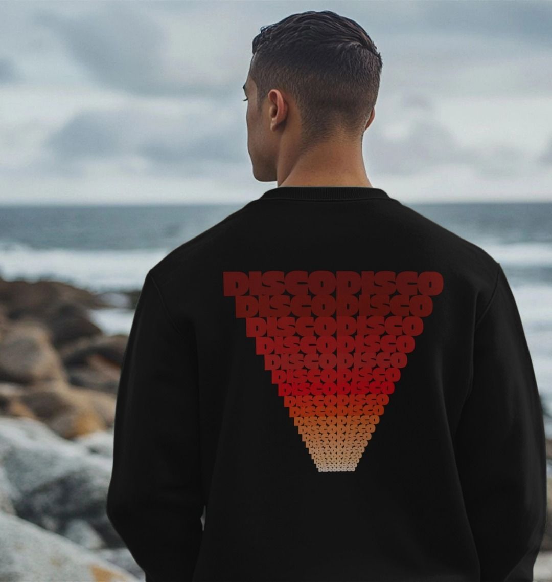 Disco Disco Fade Sweatshirt on Black