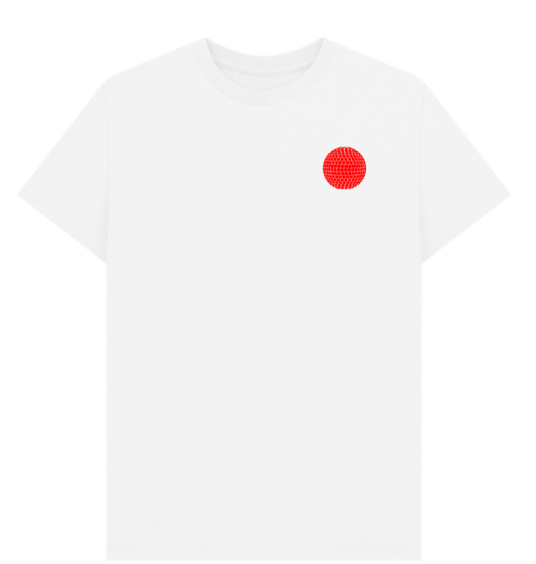 Mirror Ball Logo T-Shirt on White