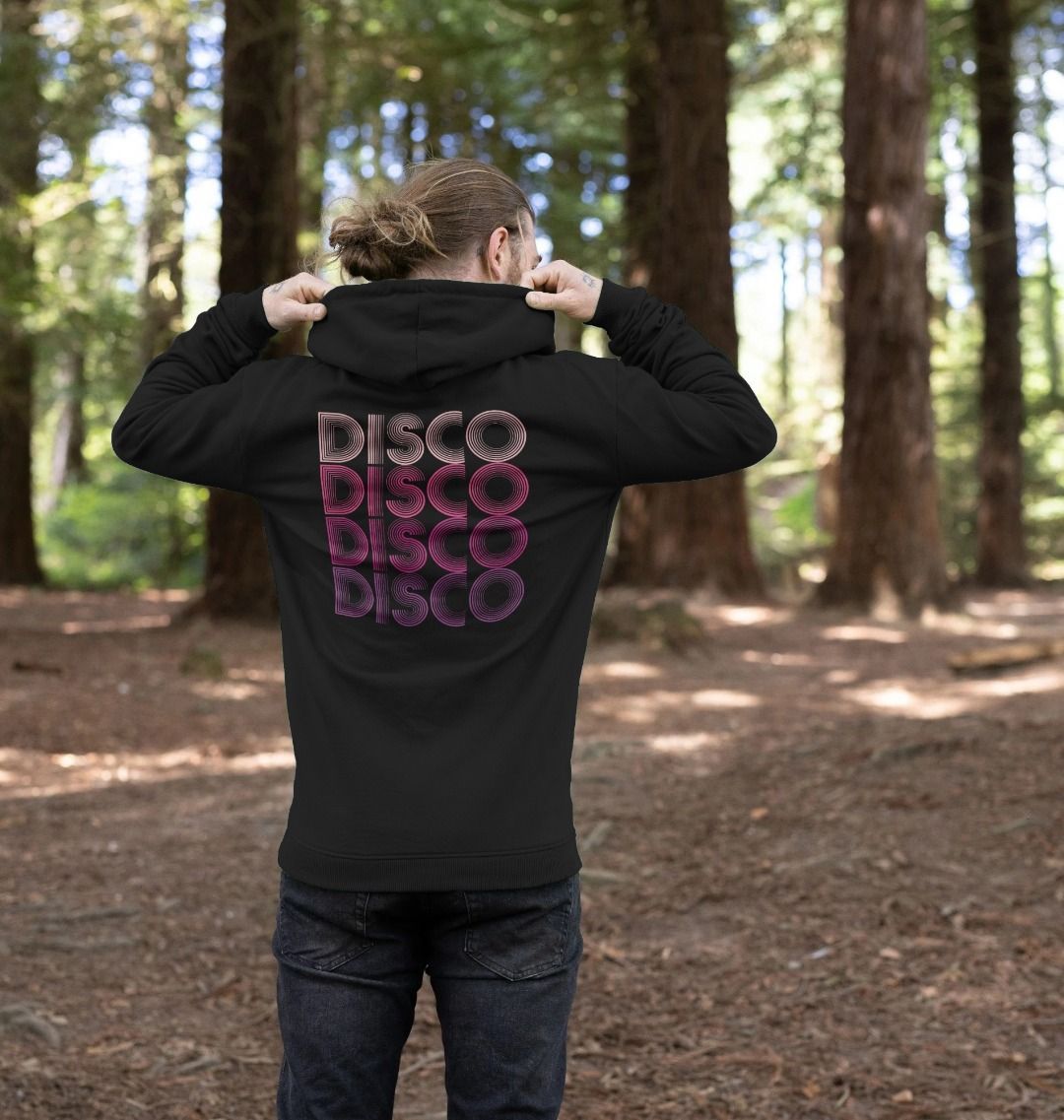 Disco Lipstick Hoody on Black