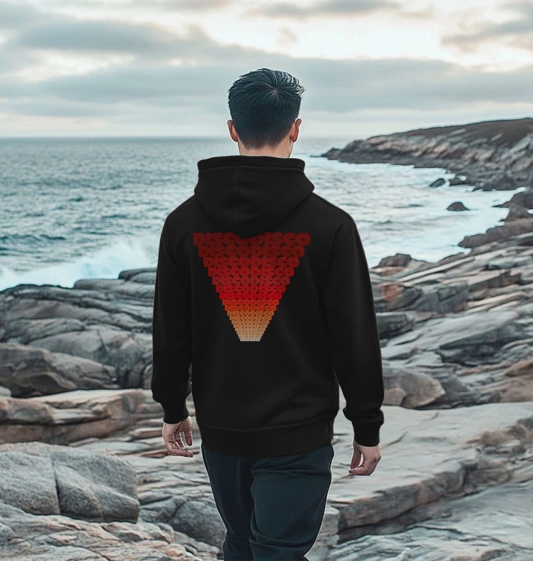 Disco Disco Fade Hoody on Black